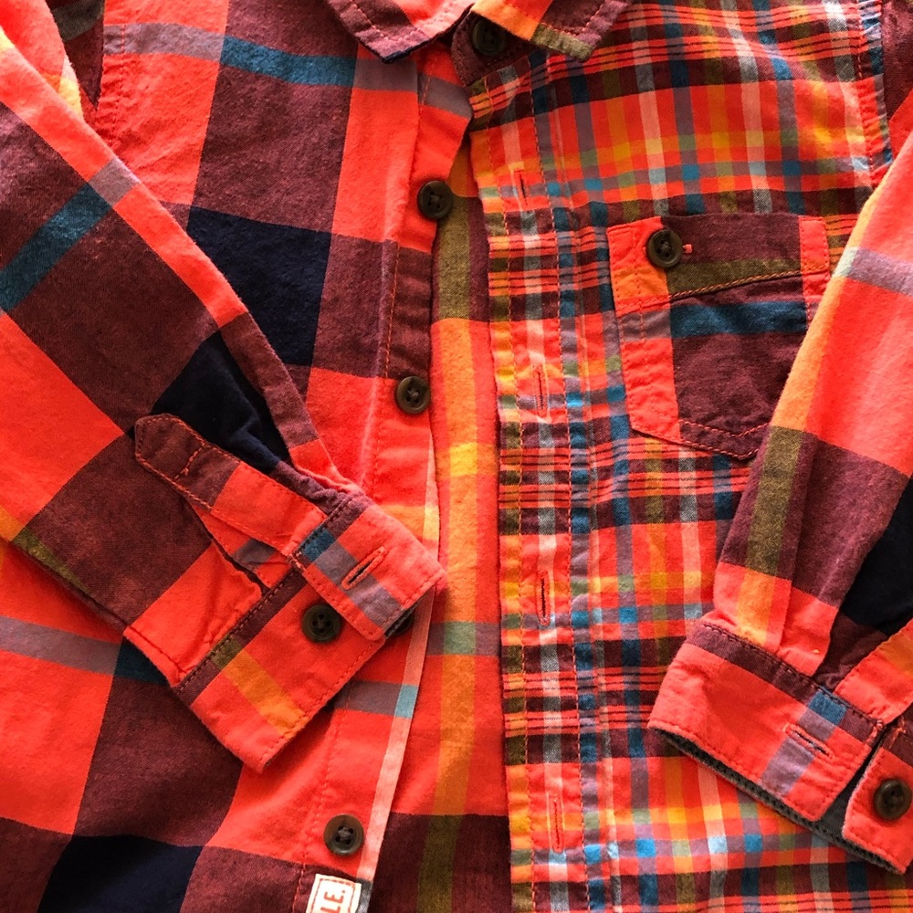 Plaid Button Down  18 month fits up to 3t
